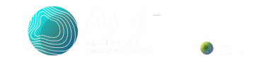 AQE Logo White Text