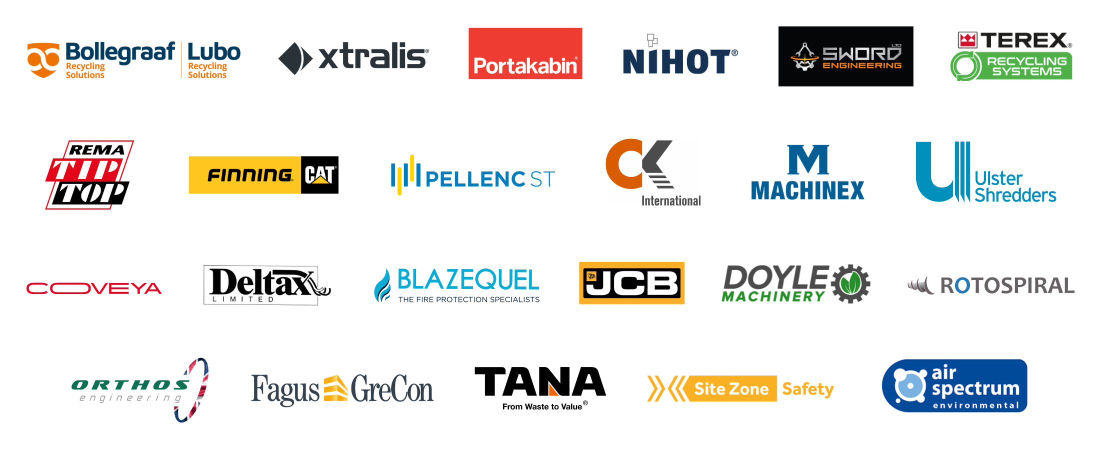 Machinery & Equipment Exhibitors past and present