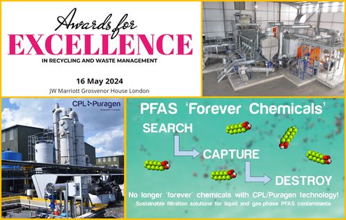 CPL/Puragen Shines as Finalist in Recycling Awards with Groundbreaking PFAS Treatment Innovation