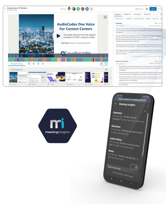AudioCodes - Meeting Insights 