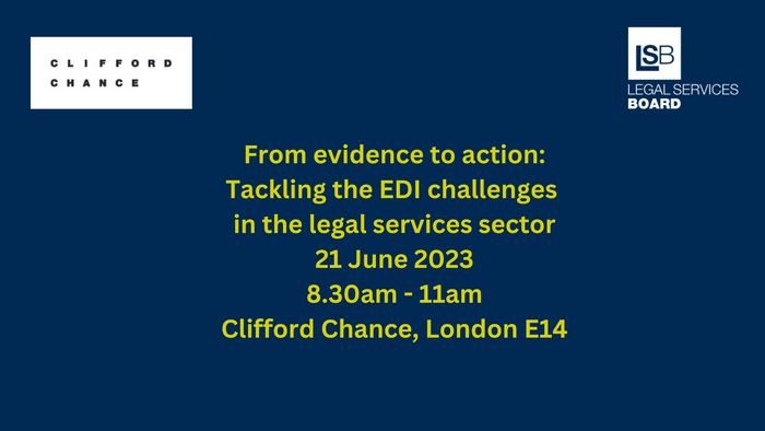 The Legal Services Board (LSB), in collaboration with Clifford Chance, invites you to an in-person breakfast event