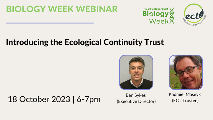 Biology Week 2023 Webinar: Introducing the Ecological Continuity Trust