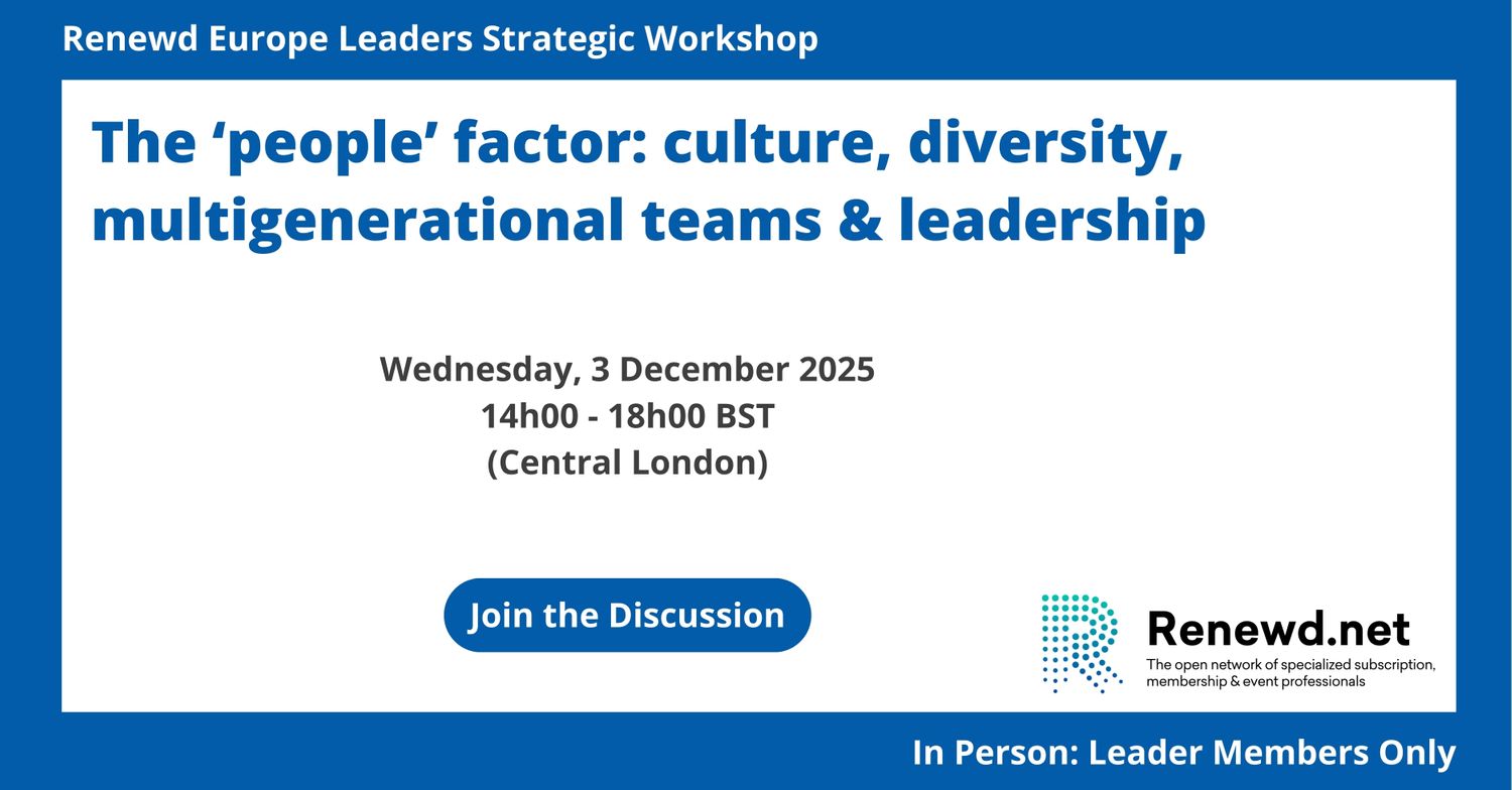 Renewd Europe Leaders Strategy Workshop (Topic: The ‘people’ factor: culture, diversity, multigenerational teams & leadership)