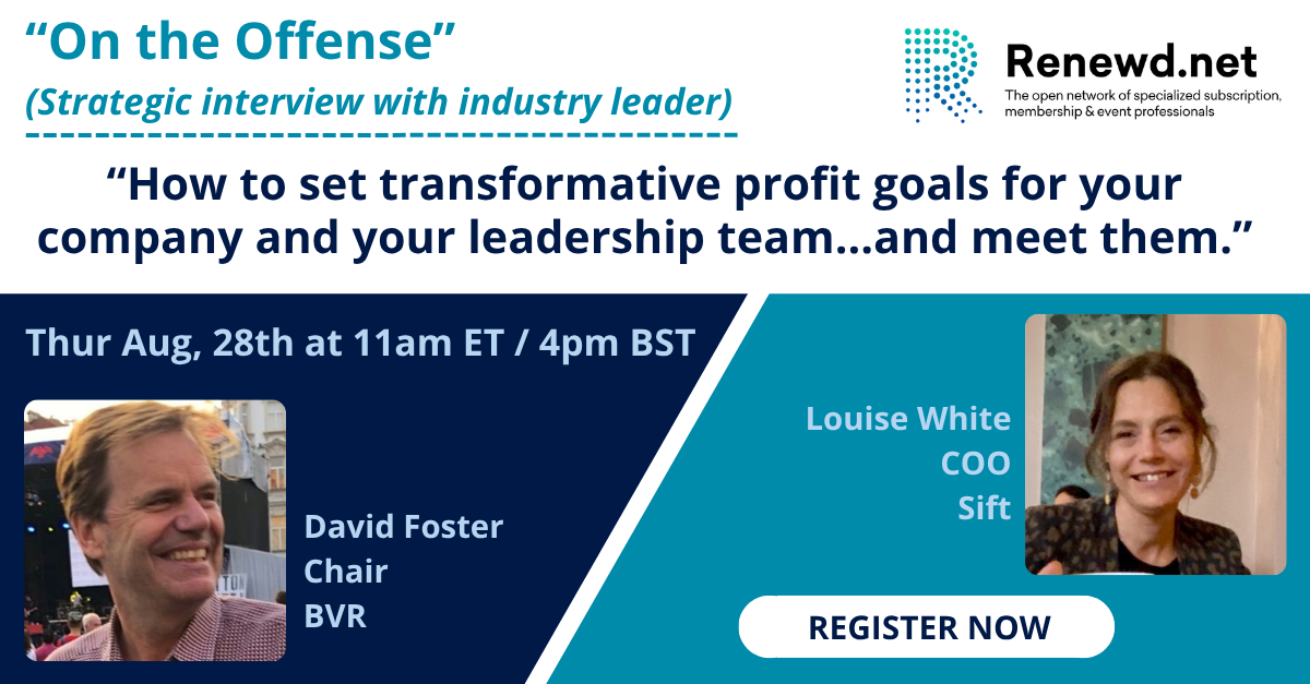 On the Offense: How to set transformative profit goals for your company and your leadership team…and meet them.