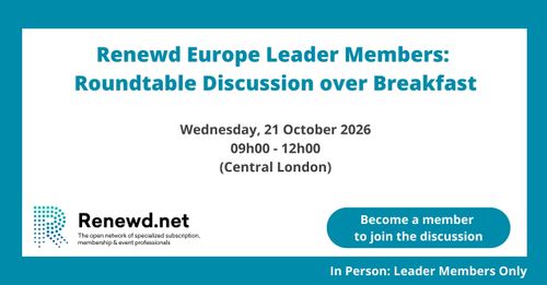 Renewd Europe Leaders Roundtable Discussion over Breakfast