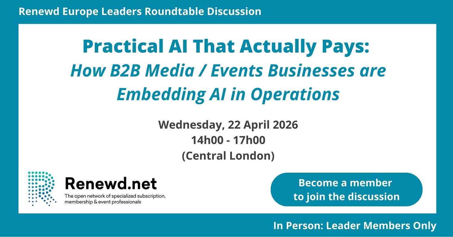 Practical AI That Actually Pays (Renewd Europe Leaders Roundtable Discussion)