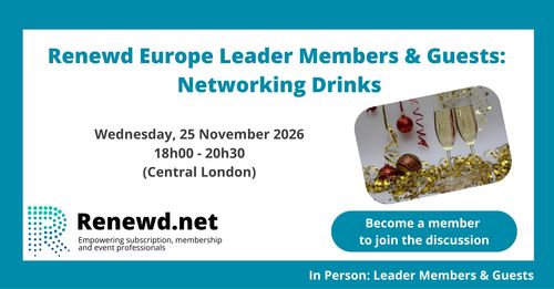 Renewd Europe Leaders & Guests Drinks Reception