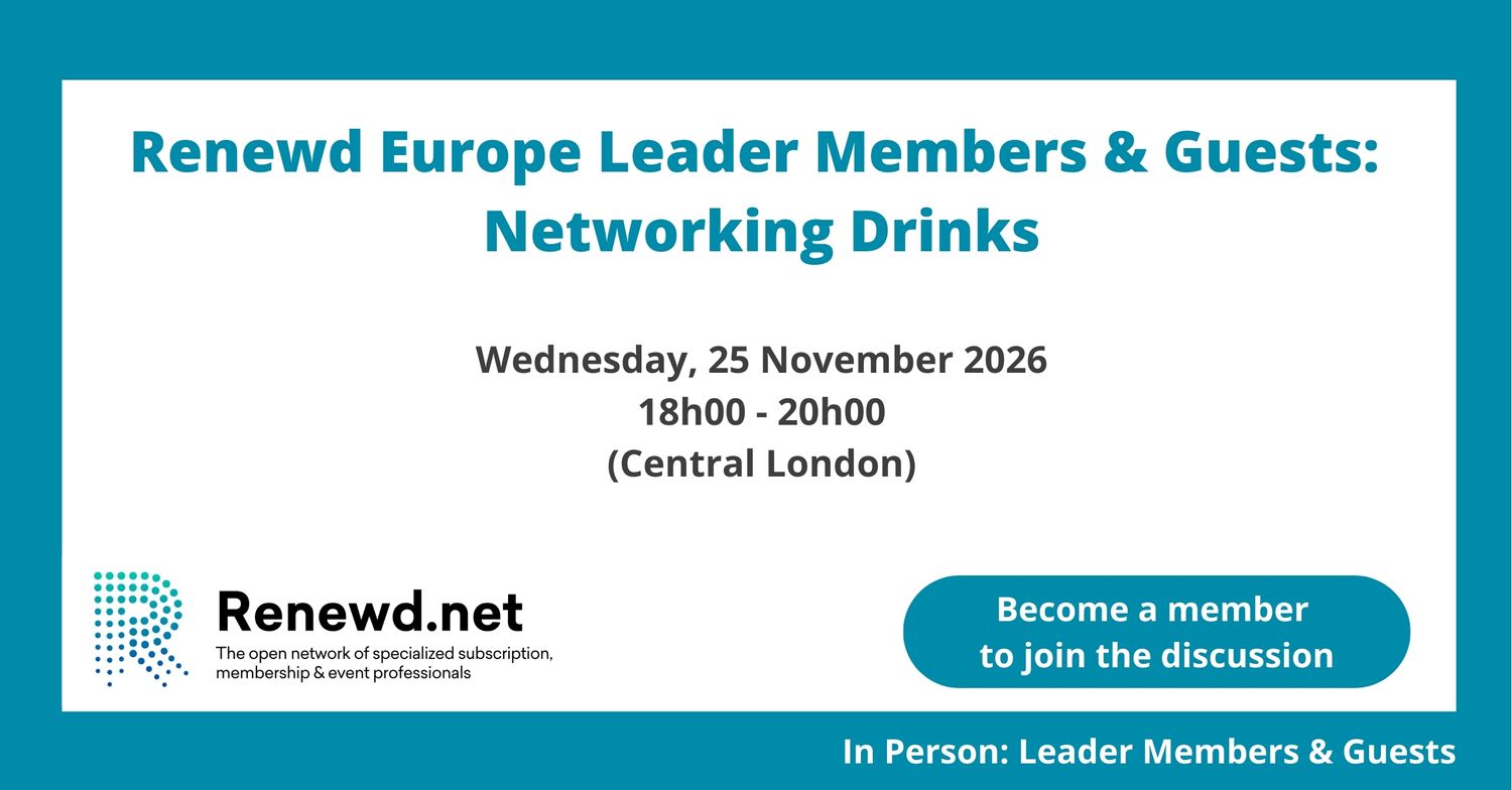 Renewd Europe Leaders & Guests Drinks Reception