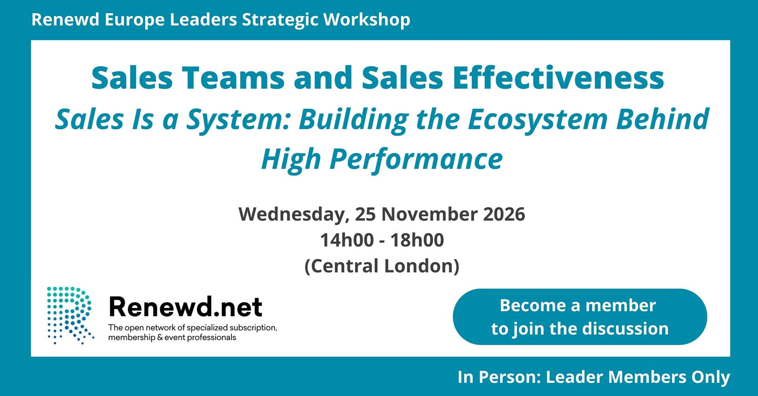 Sales Teams and Sales Effectiveness: Building the Ecosystem Behind High Performance (Renewd Europe Leaders Strategic Workshop)