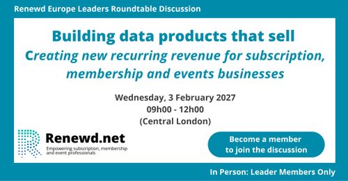 Building Data Products That Sell  (Renewd Europe Leaders Roundtable)