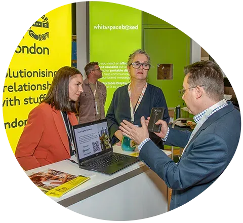Exhibitors Pod interaction with clients