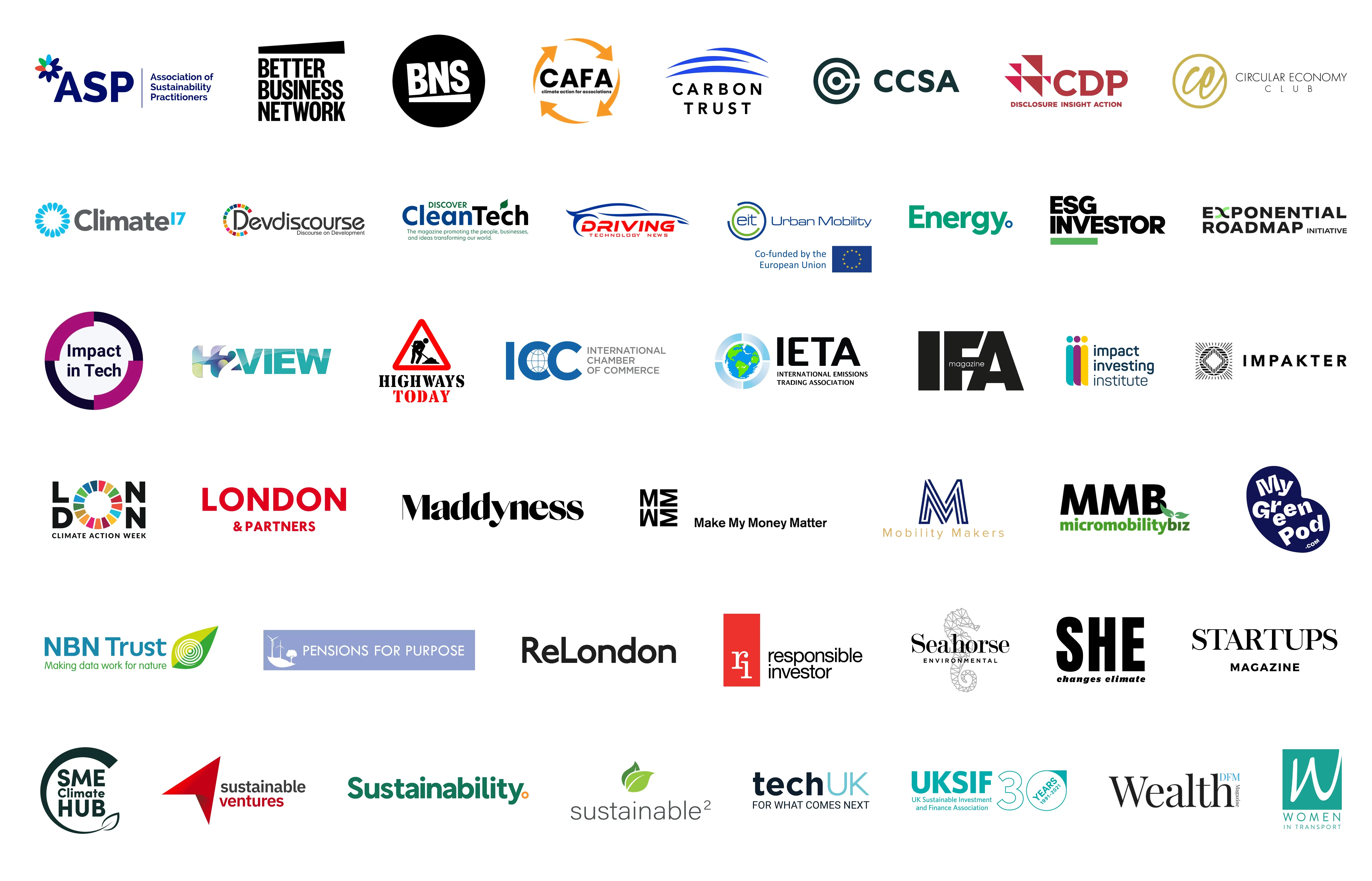Associations and media partner logos