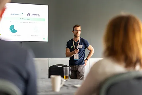 Speaker presenting during workshop at Reset Connect London