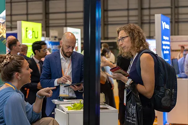 Show floor networking at Reset Connect London