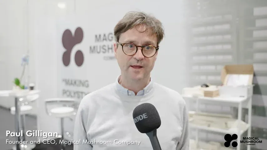 CEO & Founder from Magical Mushroom Company sharing his thoughts on Reset Connect London 2023 at the exhibition
