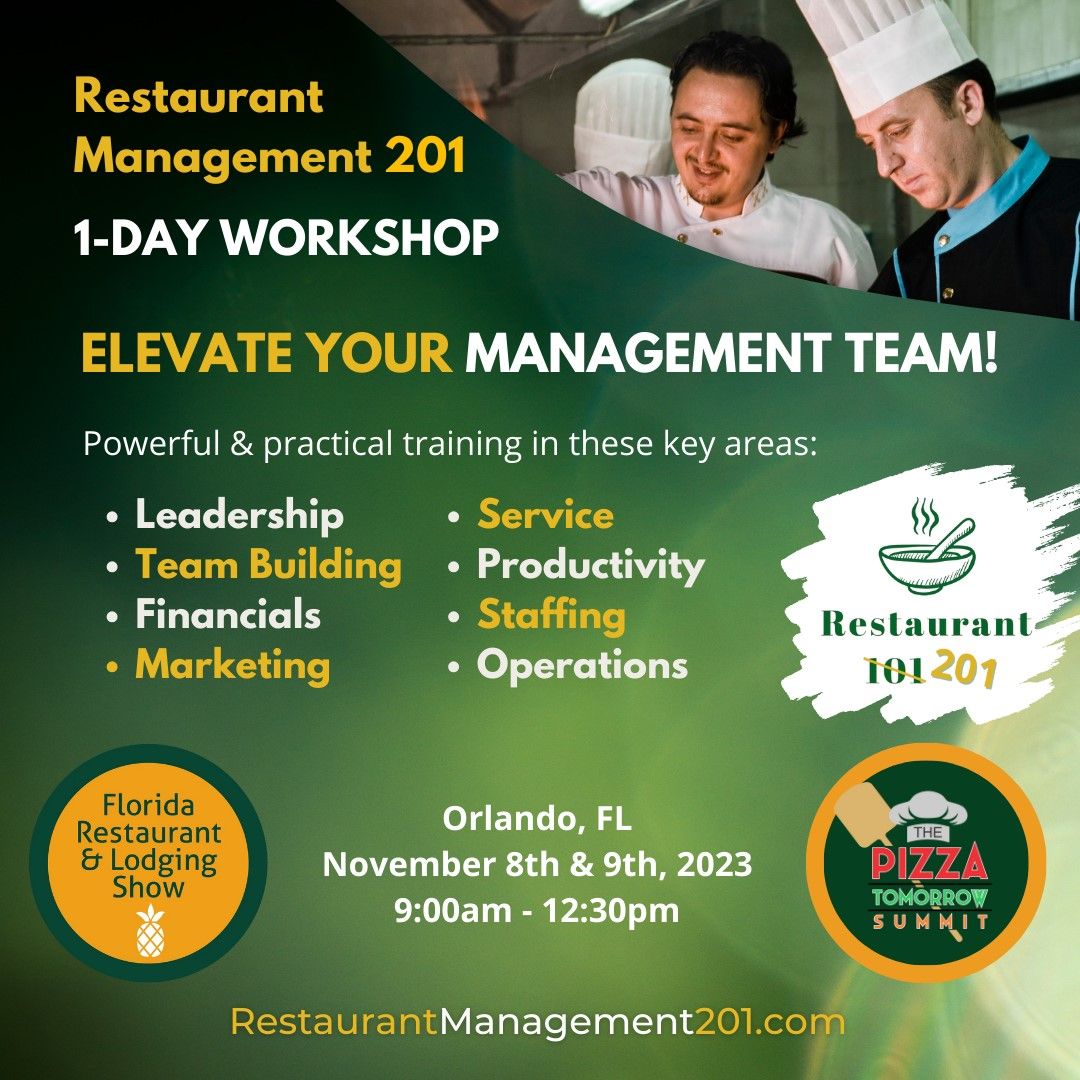 NEW! Restaurant Management 201 Workshop