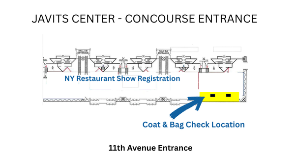 Javits Center Coat Check Locaion