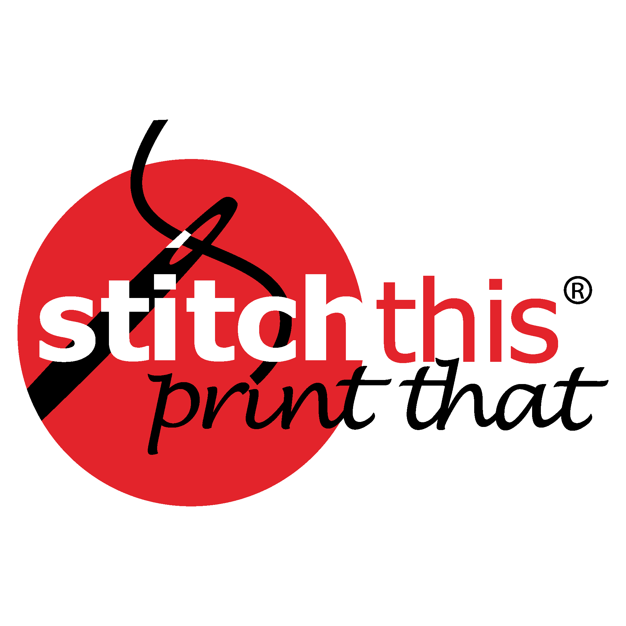 stitch this print that logo