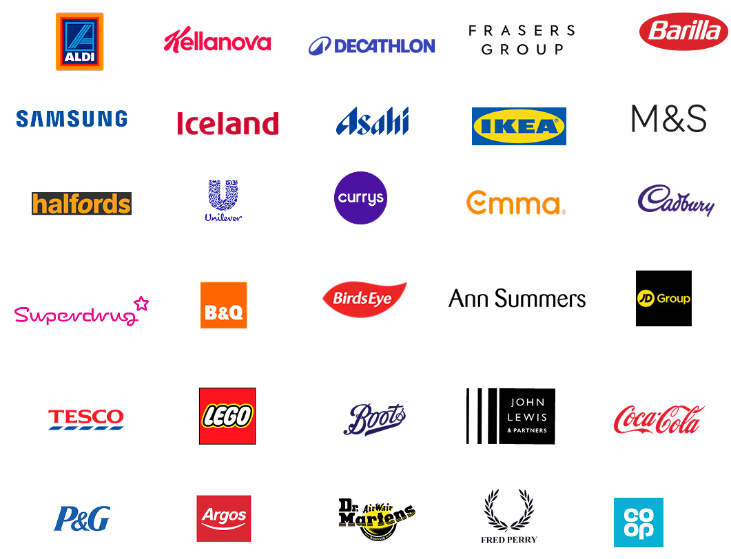 Retailer logos