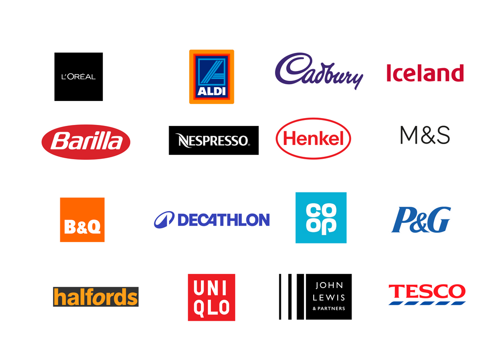 Retailer logos