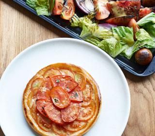 Recipes From The Veg Patch James Martin S Tomato Tarts With Blow Torched Salad