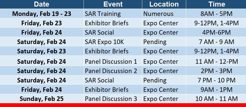 SAR Expo Special Events