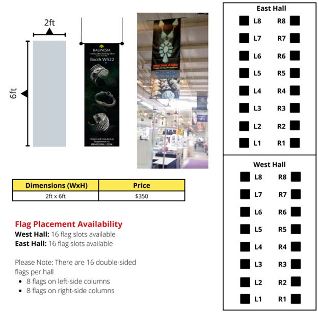 Flag Banner Pricing and placement