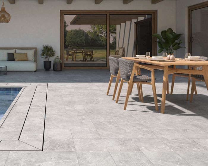Extensive collection of anti-slip porcelain tiles available
