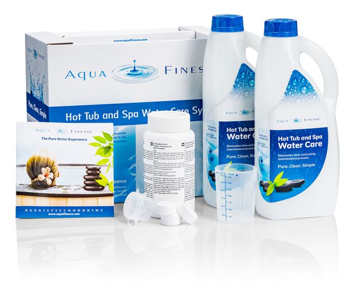 AquaFinesse hot tub and spa water care box