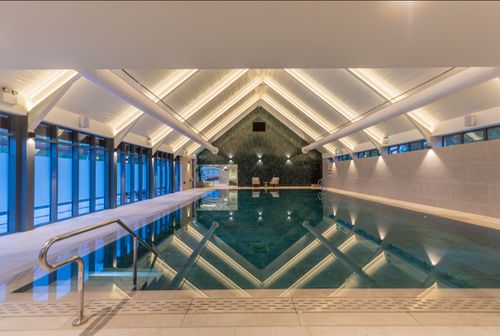 Green Pool Tiles | Large-Format Pool Design