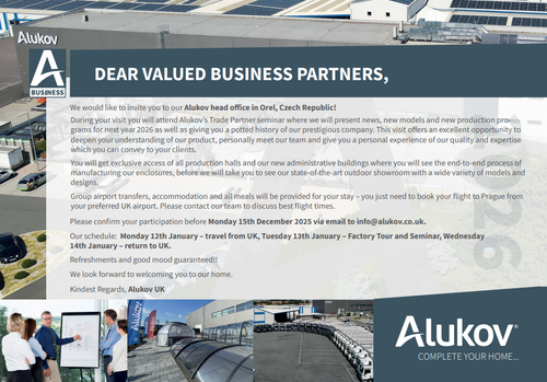Invitation to visit Alukov Head Office.