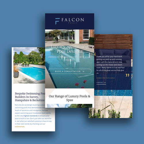 Adtrak Launches New Website for Falcon Pools