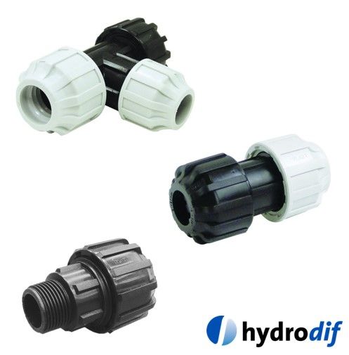 Hydrodif Premium Plast MDPE Universal Transition Compression Fittings