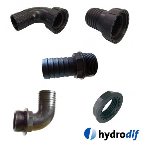 Hydrodif PP Threaded Hose Tails