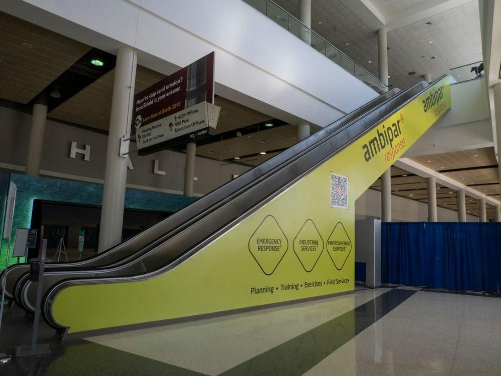 Escalator Wall Sign