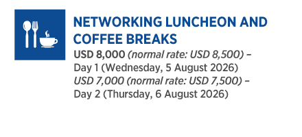 Networking Luncheon and Coffee Breaks