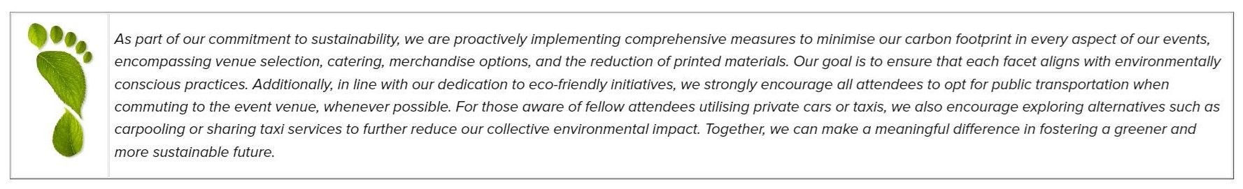 Sustainability messaging
