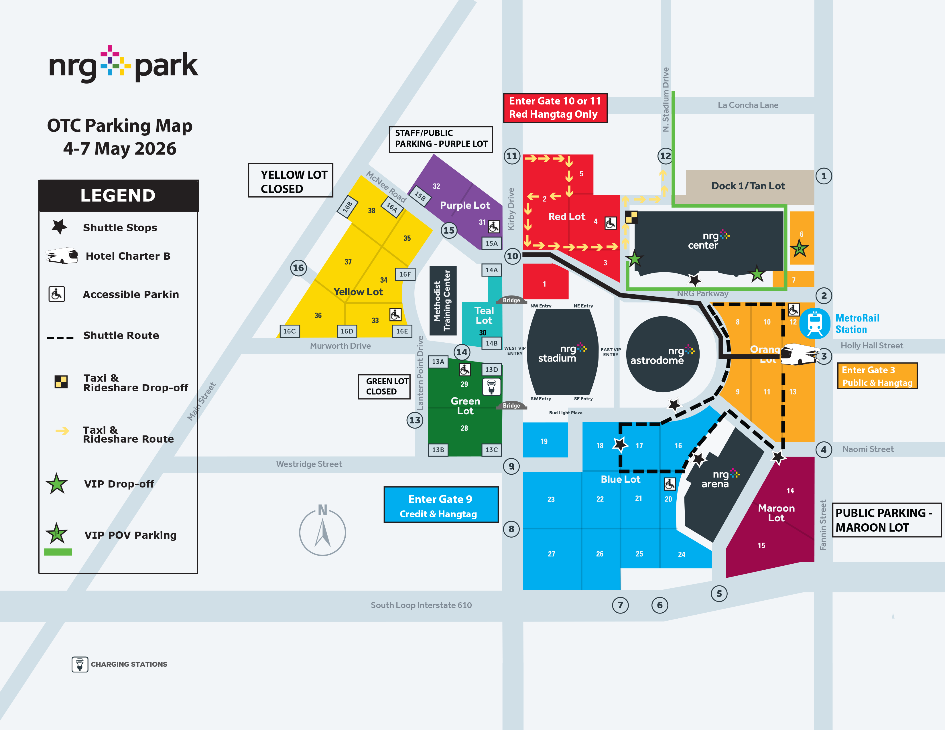 OTC 2026 Parking Map