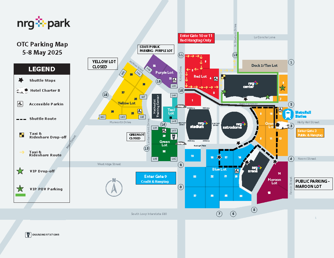 OTC 2025 Parking Map