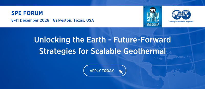 SPE Forum: Unlocking the Earth - Future-Forward Strategies for Scalable Geothermal logo