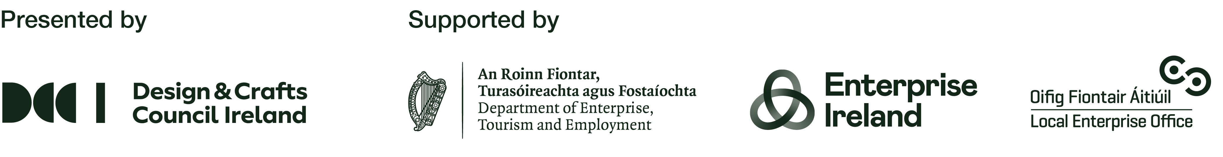 Presented by Design & Crafts Council Ireland and supported by Enterprise Ireland and Local Enterprise Office
