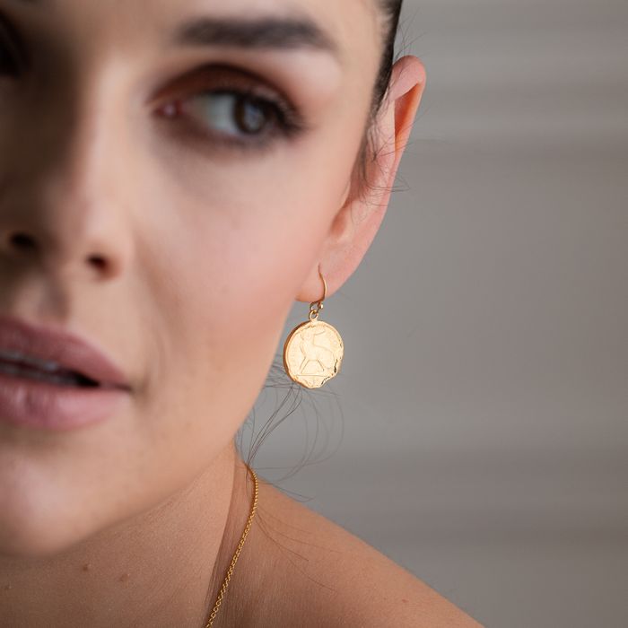The 3 Pence Irish Coin Earrings