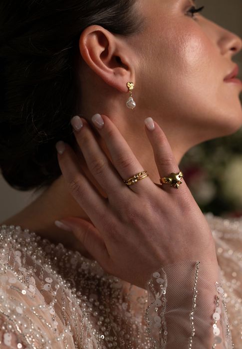 The Giant's Causeway Pearl Drop Earrings