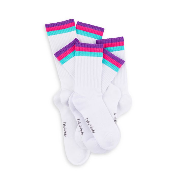 White & Pink Bamboo Hiking Socks (seamless toe) - RRP €12-€16