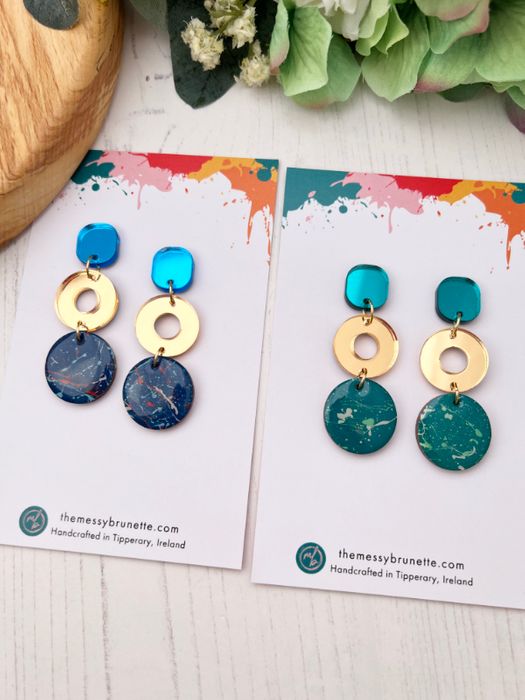 Double Circle Earrings | 3 Colours