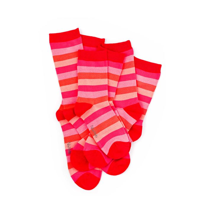 Sustainable Soft Top - Bamboo Sunset Stripe Seamless Sock - RRP €8-€9.50