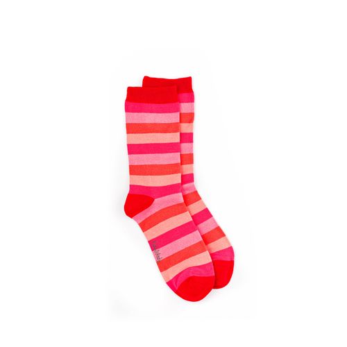 Sustainable Soft Top - Bamboo Sunset Stripe Seamless Sock - RRP €8-€9.50
