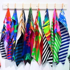 100% Silk Double Sided Striped Twilly Range