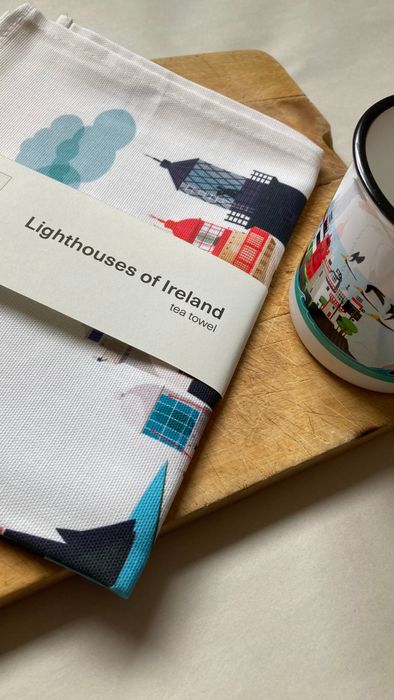 Tea Towels - Lighthouses of Ireland