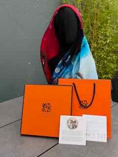 Silk Satin Scarf -Shine Bright